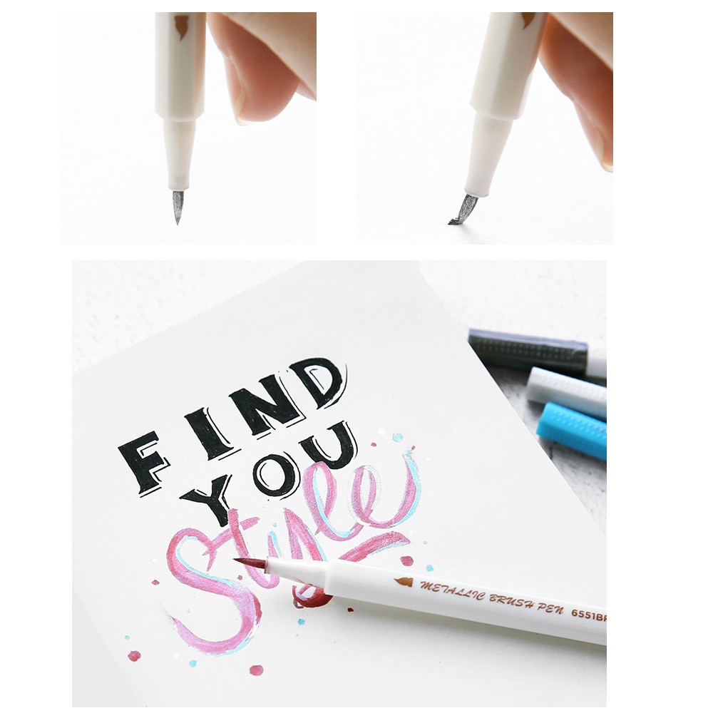 1 Bút Lông Viết Thư Pháp / Vẽ Tranh Màu Sắc Khác Nhau Với 10 Màu Khác Nhau A6965