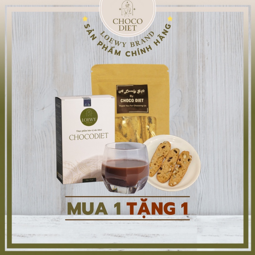 Chocodiet giảm cân an toàn, giảm cân cấp tốc, giảm cân hiệu quả LOEWY BRAND - Mua 1 Tặng 1