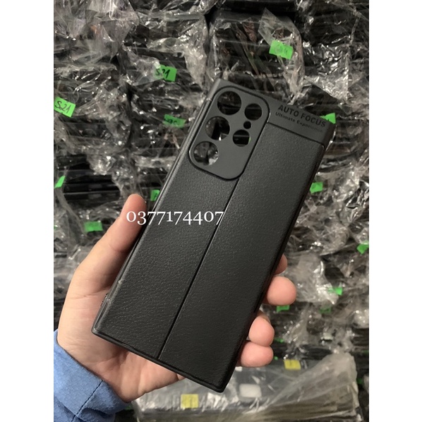 Ốp lưng dẻo Vân da cho Samsung S22, S22 Plus, S22 Ultra hiệu Auto Focus cao cấp