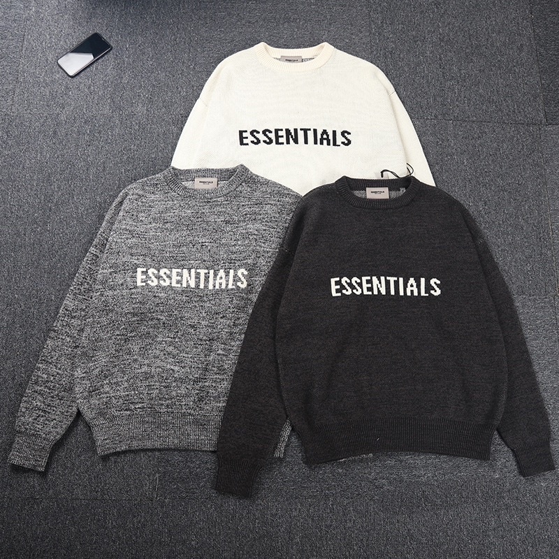 Áo Sweater ESSENTIALS Knit Sweater len cao cấp- Áo len ESSENTIALS / Sweater FEAR OF GOD FOG