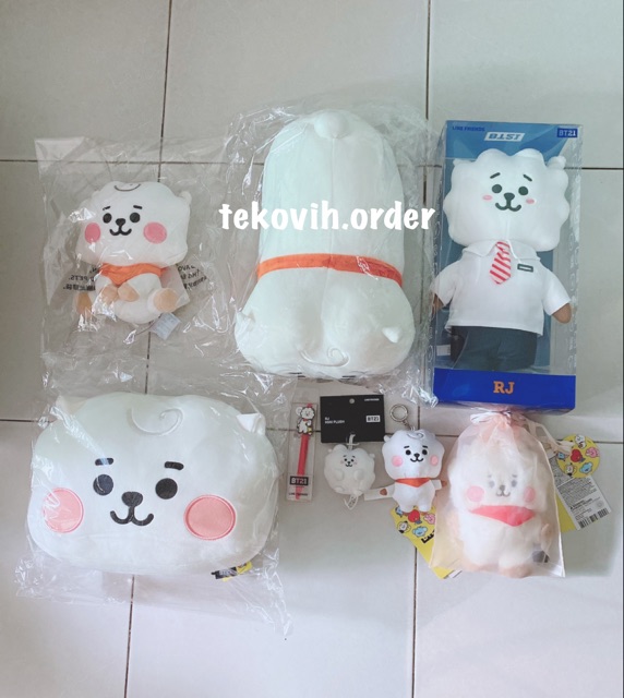 (Sẵn Cooky) Móc khoá lông xù - Baby keyring BT21 chính hãng