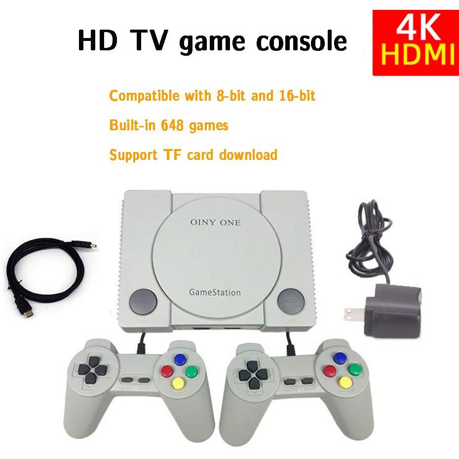 ⚡Tìm Lại Tuổi Thơ⚡ Máy Chơi Game Cổ Điển 628 Trò Chơi Tặng 20 Game PS1  8/16 Bit Mini HD TV Game Console NES FC Sega