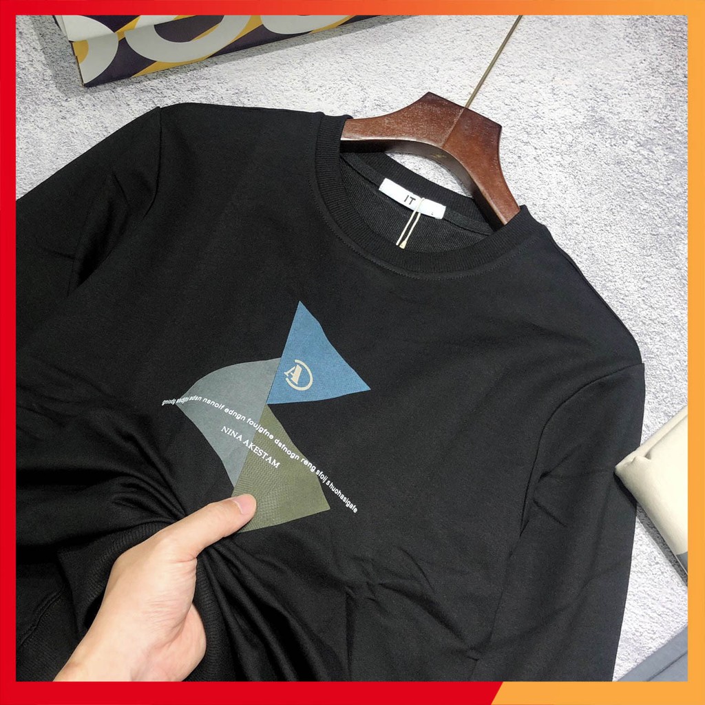 Áo thun nỉ sweater dài tay nam cao cấp cotton ANSW42 | BigBuy360 - bigbuy360.vn