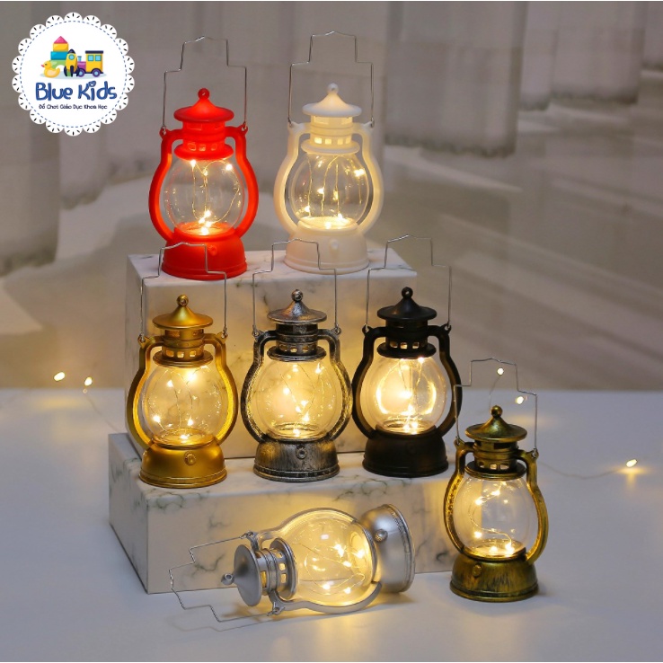 Đèn dầu điện tử LED phong cách cổ điển trang trí nhà cửa, phòng ngủ và Halloween