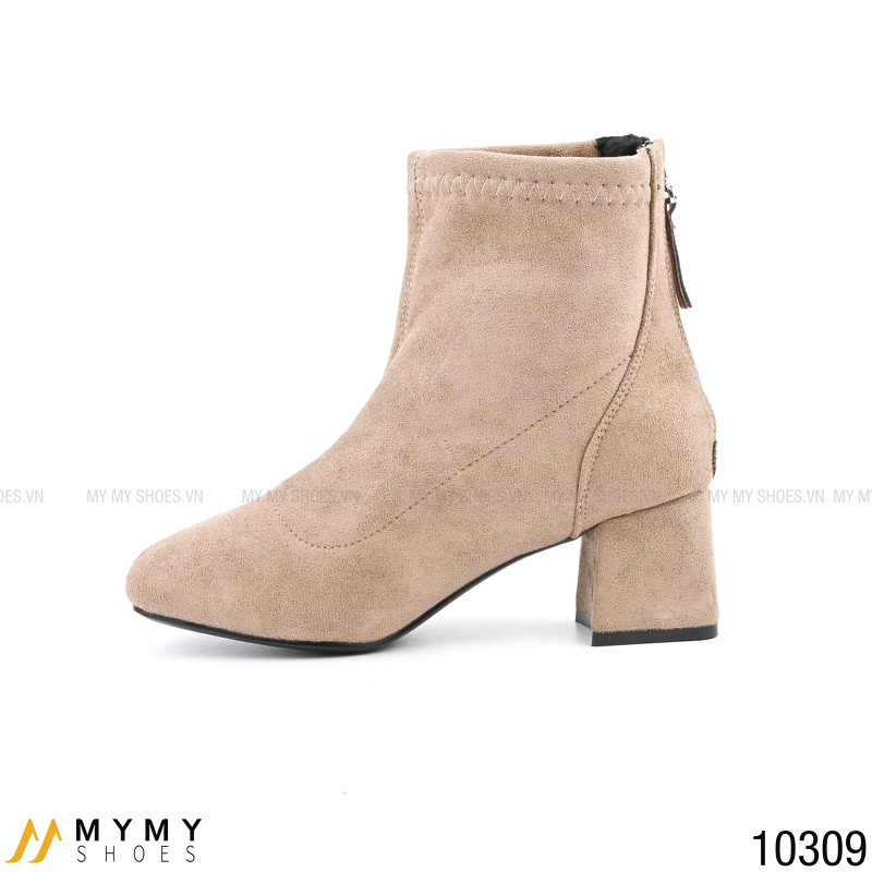 10309 Boot da lộn gót vuông 5p mymyshoes | BigBuy360 - bigbuy360.vn