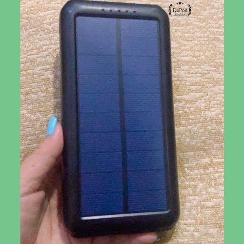 Sạc Năng Lượng Mặt Trời 10000 mah, Sạc Dự Phòng Solar Power Bank  Tự Nạp Pin Khi Có Ánh Sáng Giá Sĩ Chính Hãng