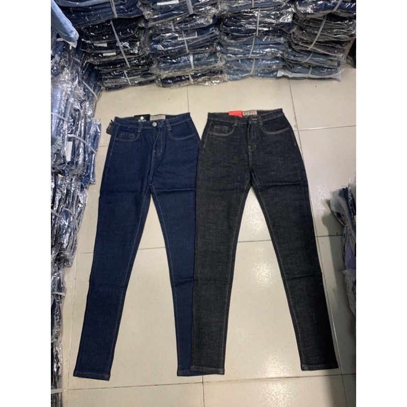 Quần jean co giãn dáng ôm lưng vừa