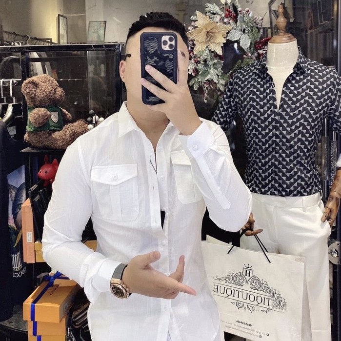 Áo Sơ Mi Đũi -  Áo Đũi Dài Tay Cổ Bẻ Chất đũi mềm mịn thoáng mát - Azila - Đũi 07 | BigBuy360 - bigbuy360.vn