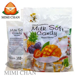 Kẹo Sữa Mềm Trái Cây Campuchia Milk Soft Candy Hỗn Hợp 320gr Ngọt Thanh Tự Nhiên