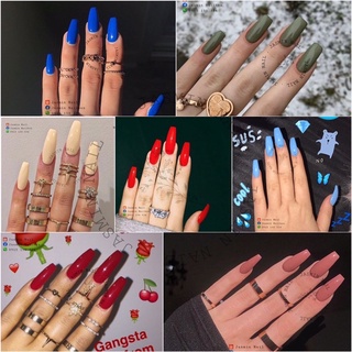 [Mã NHUQAD giảm 10% đơn 100k][NAIL BOX] Nailbox móng úp thiết kế sẵn kèm keo dũa