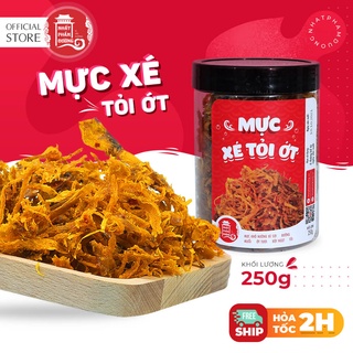 Khô mực xé tỏi ớt 250g Nhất Phẩm Đường mực xé tẩm gia vị siêu cay