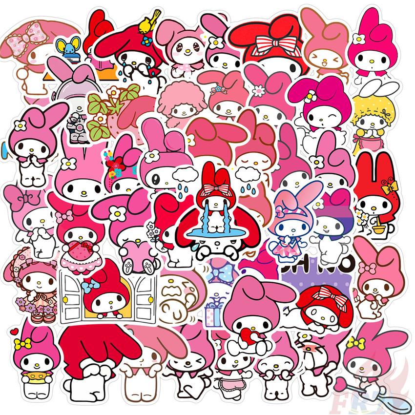 Bộ 50 Hình Dán Nhân Vật Hoạt Hình My Melody - Series 02 Sanrio