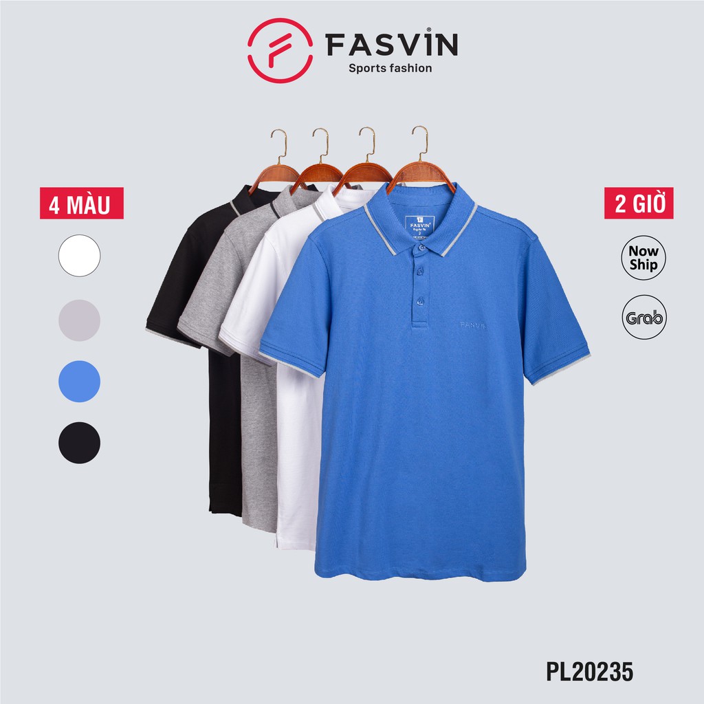 Áo polo nam Fasvin PL20235.HN chất vải cotton mềm mát lịch sự tiện dụng | BigBuy360 - bigbuy360.vn