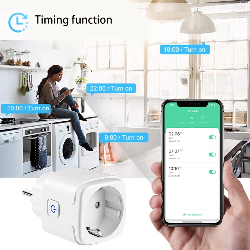 Ổ cắm thông minh WU 16A Tuya ZigBee kết nối wifi không dây điều khiển từ xa