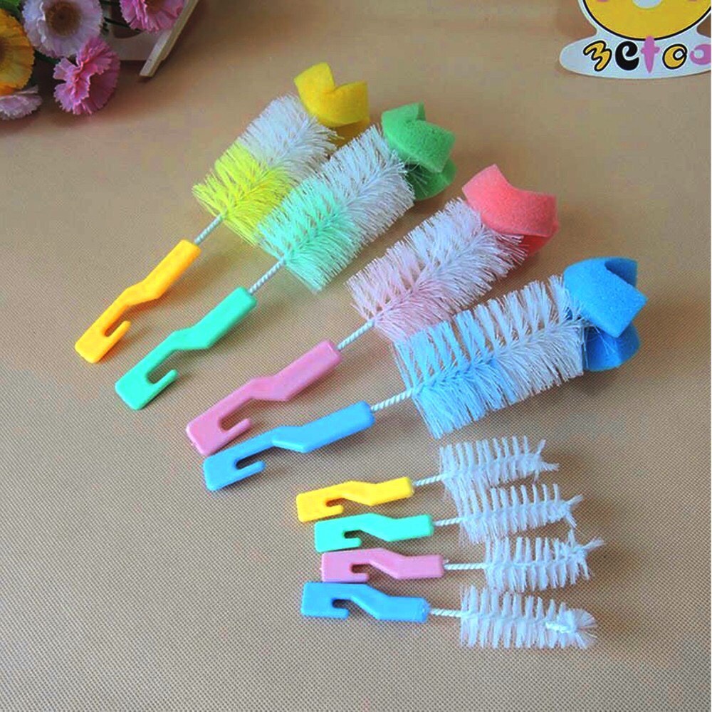 Bộ cọ rửa bình núm ti 2 chi tiết cần thiết cho mẹ và bé