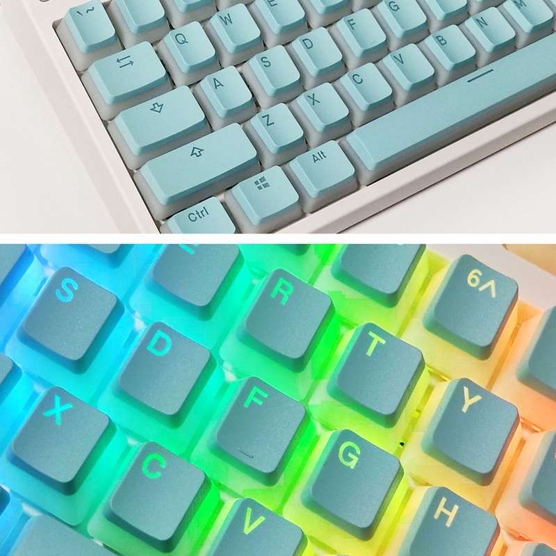 Bộ Phím Rời PBT OEM 116 Phím RGB Hai Màu Trong Mờ DIY