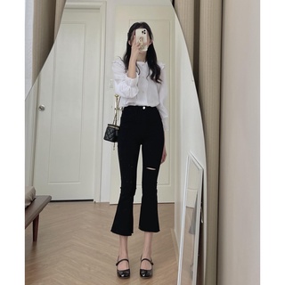(ảnh thật) Audrey Somi cổ bèo sọc dọc 7985