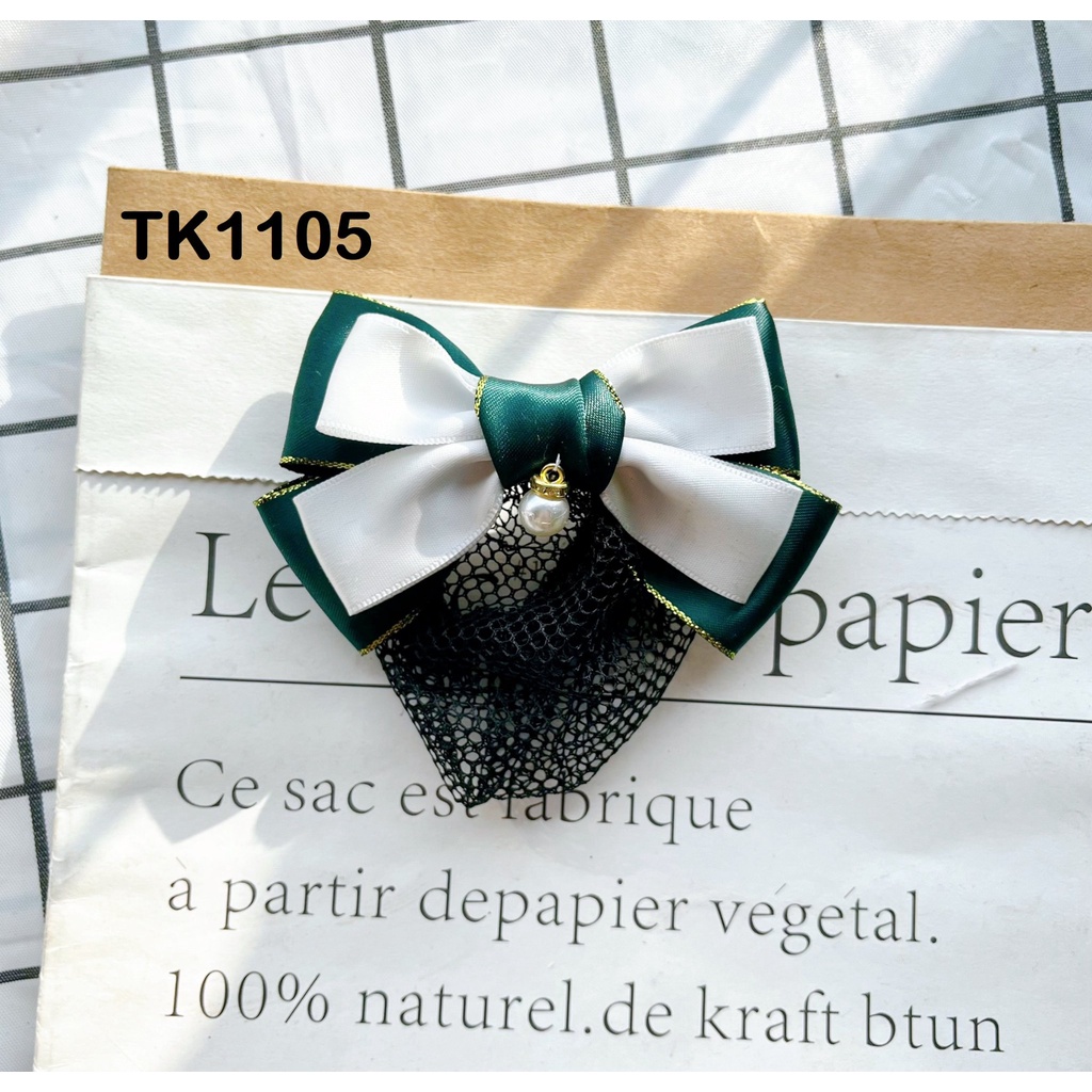 KẸP NƠ BÚI LƯỚI SATIN - HÀNG THIẾT KẾ  SALE SẬP SÀN