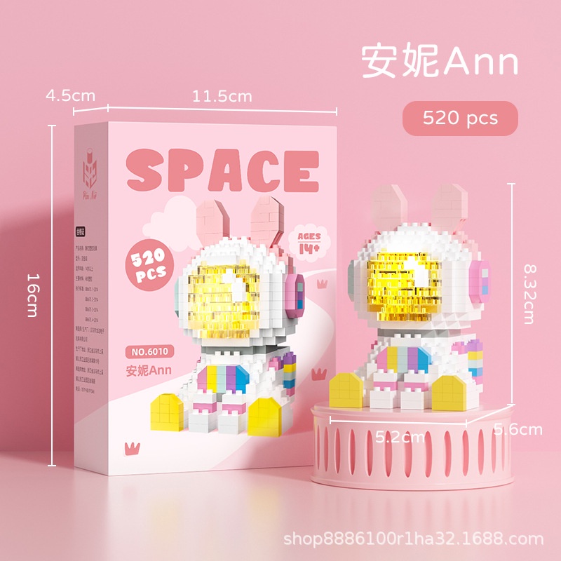 Đồ Chơi Lắp Ráp Mô Hình Phi Hành Gia Andy - Ann, Đồ Chơi Mô Hình Lắp Ráp Phi Hành Gia Phát Sáng