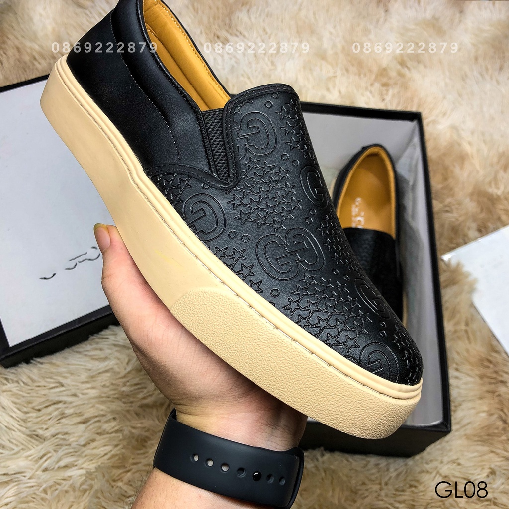 Giày Lười Nam Cao Cấp LeeZa  Lười Gucci Mã GL08