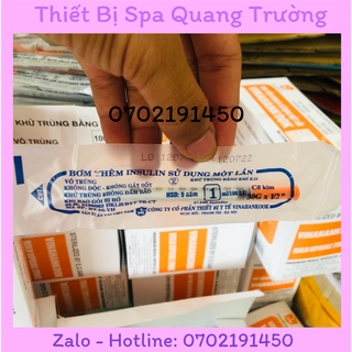 Hộp 100 cây bơm tiêm tiểu đường vinahankook 1ml insulin - 100 đầu kim 30gx1/2