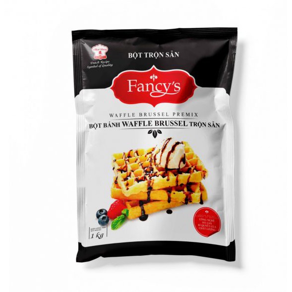 Bột Trộn Sẵn Bánh Waffle Brussel 1Kg Fancy's