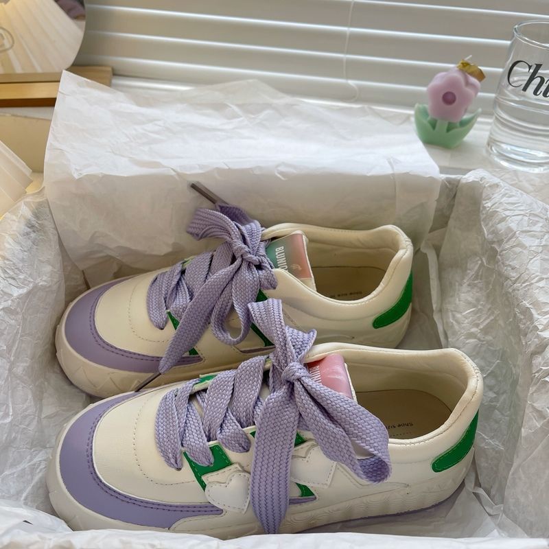 Giày Thể Thao Màu Trắng Thiết Kế Mới Năng Động Thời Trang Dành Cho Nữ