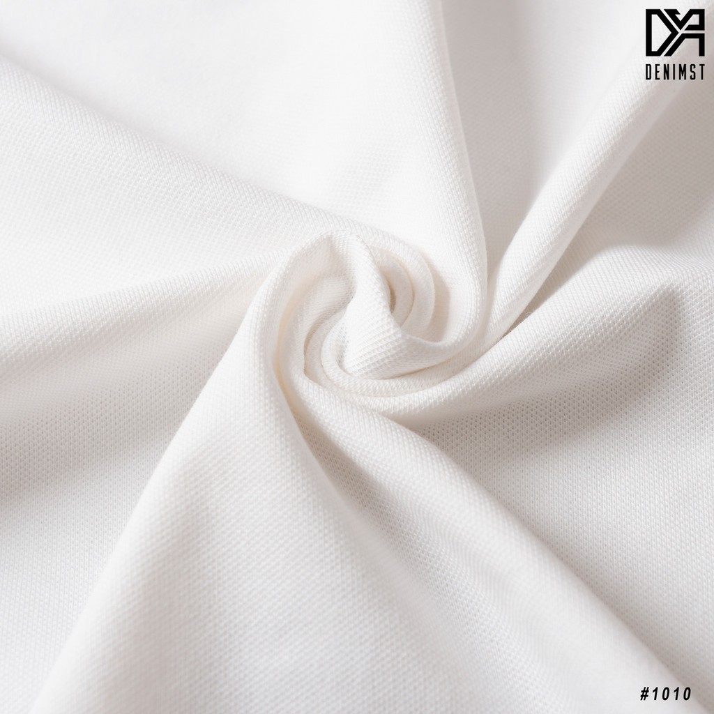 Áo thun polo nam mix màu DENIMST vải cotton cá sấu đan hình thoi, thoáng khí,mềm mại, form regular fit 1010