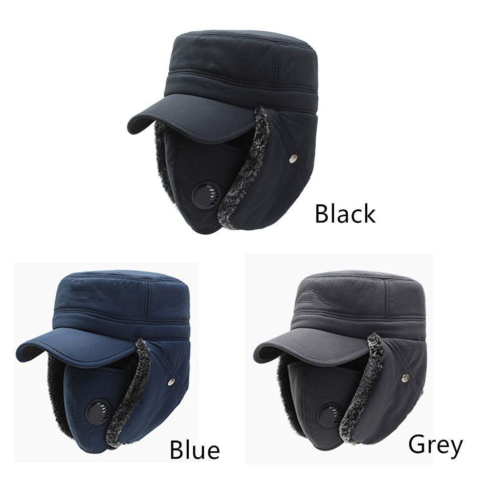 EUTUS Mũ Bomber Lông Nhung Giữ Ấm Cho Nam