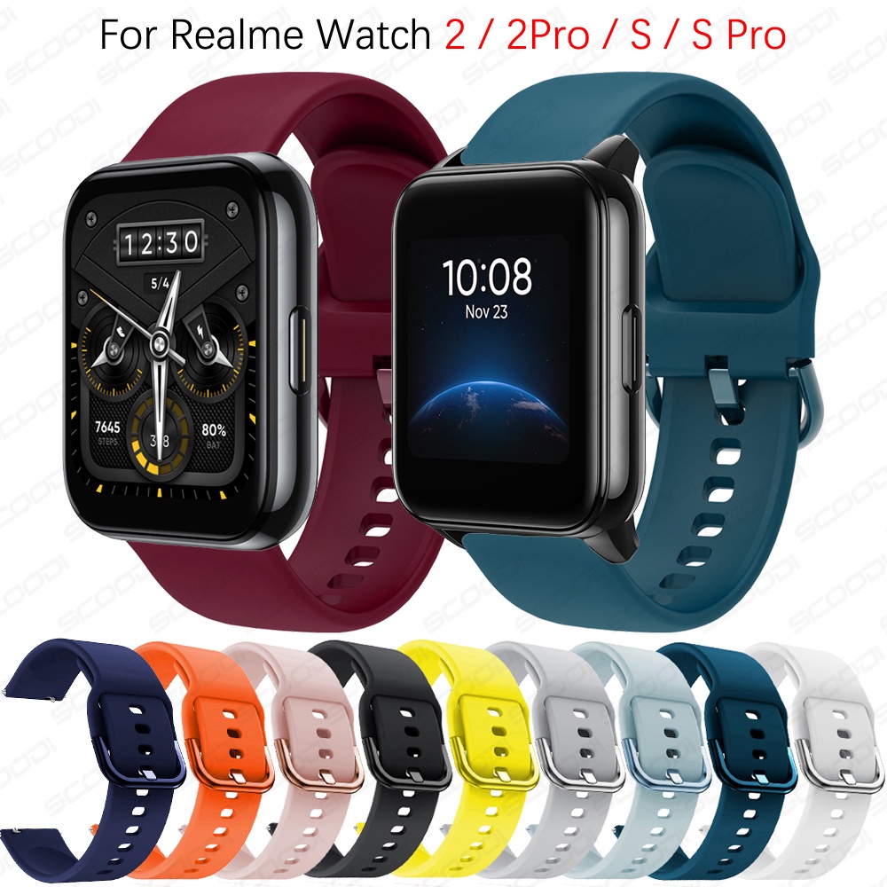 Dây Silicone Thay Thế Cho ĐồNg Hồ Realme Watch 3 / 2 / 2 Pro / S / S Pro