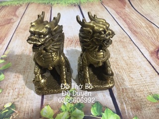 Bộ đôi kỳ lân ngồi