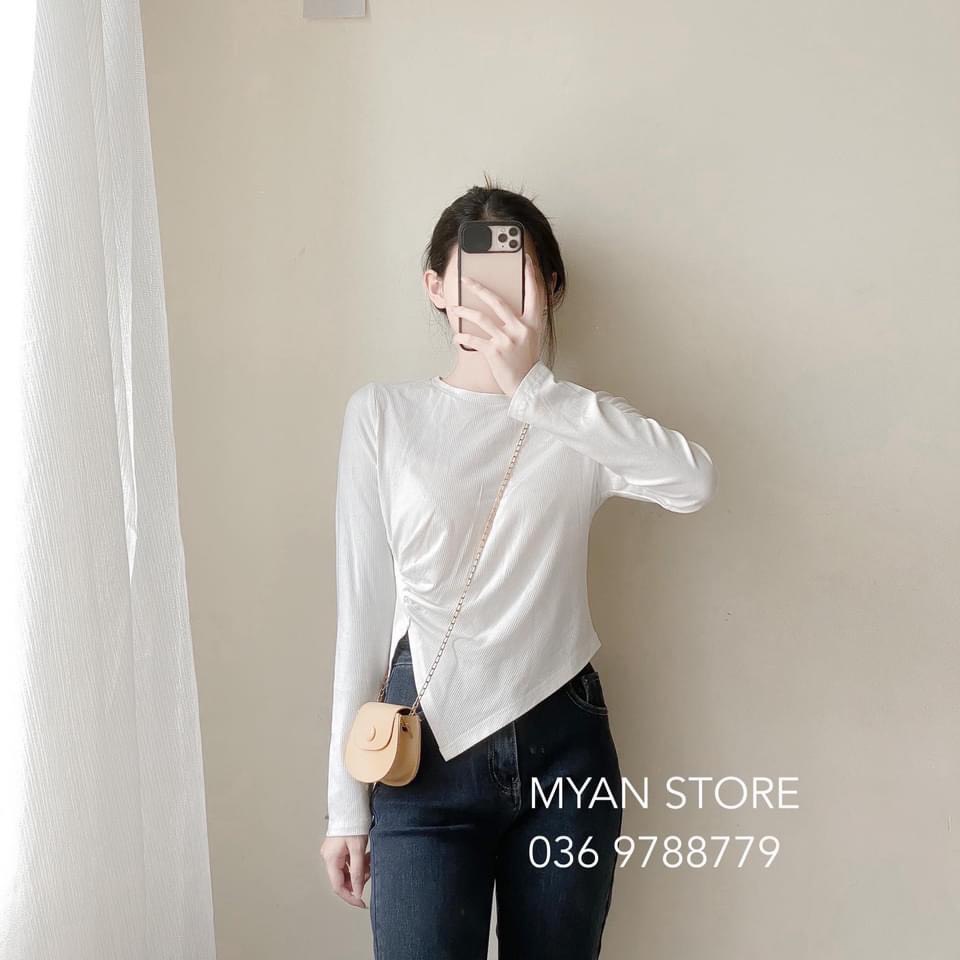 ÁO LEN LI EO LỆCH VẠT 4M