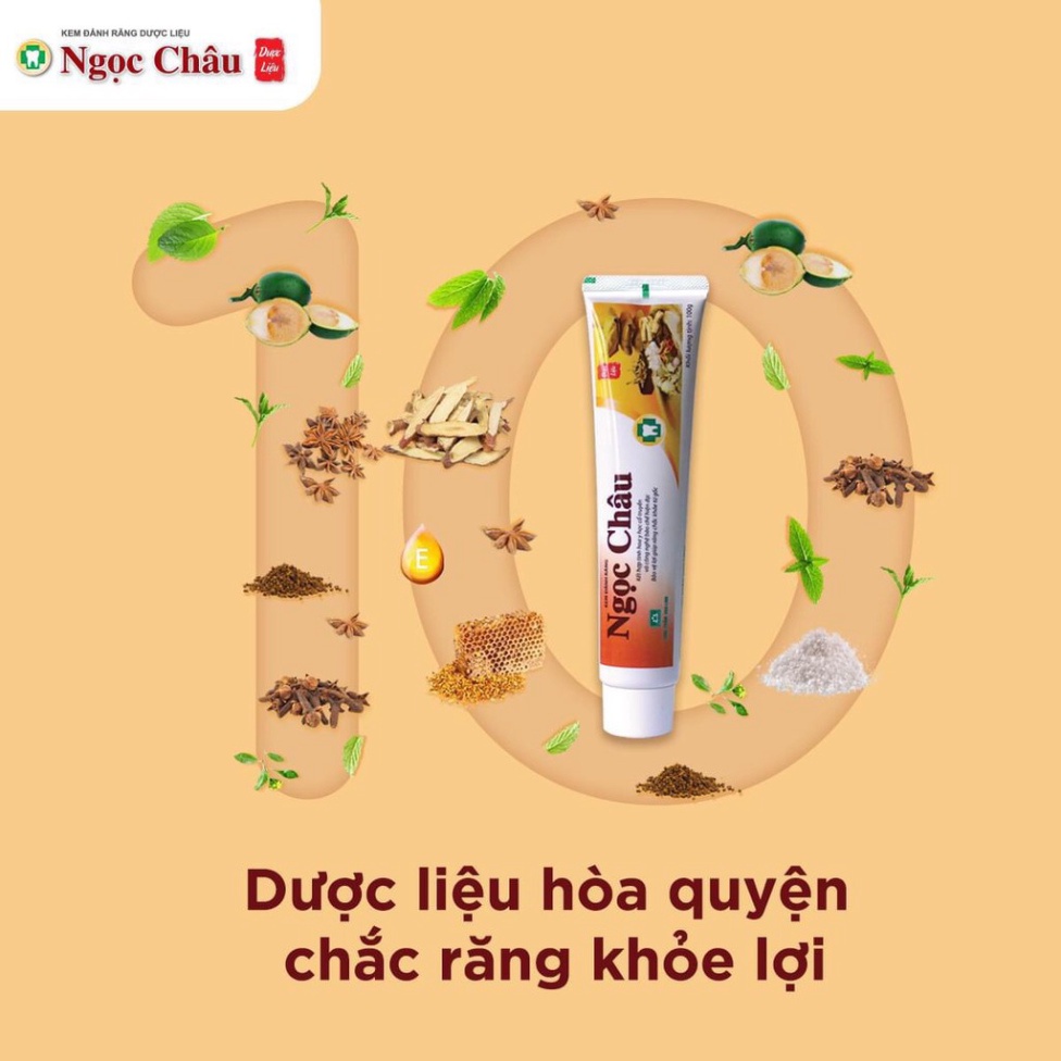 Kem đánh răng dược liệu NGỌC CHÂU 100g