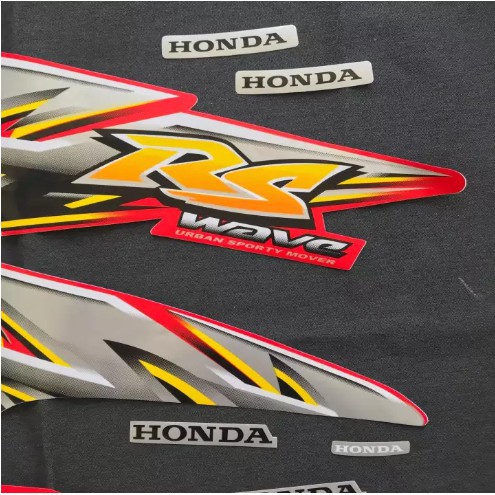 [GIÁ GỐC] BỘ TEM DÁN XE MÁY WAVE RS ZIN 3 LỚP MÀU ĐỎ