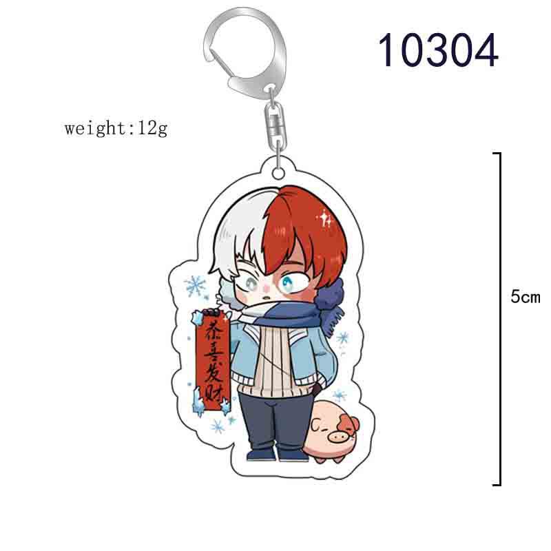 ( Mica trong acrylic ) Móc khóa IN HÌNH BOKU NO HERO ACADEMIA HỌC VIỆN ANH HÙNG ver BABY MỪNG NĂM MỚI anime chibi