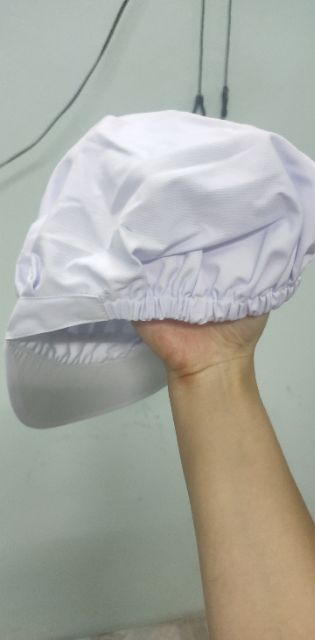 mũ bảo hộ bọc tóc vải thô co giãn dùng trong nhà máy