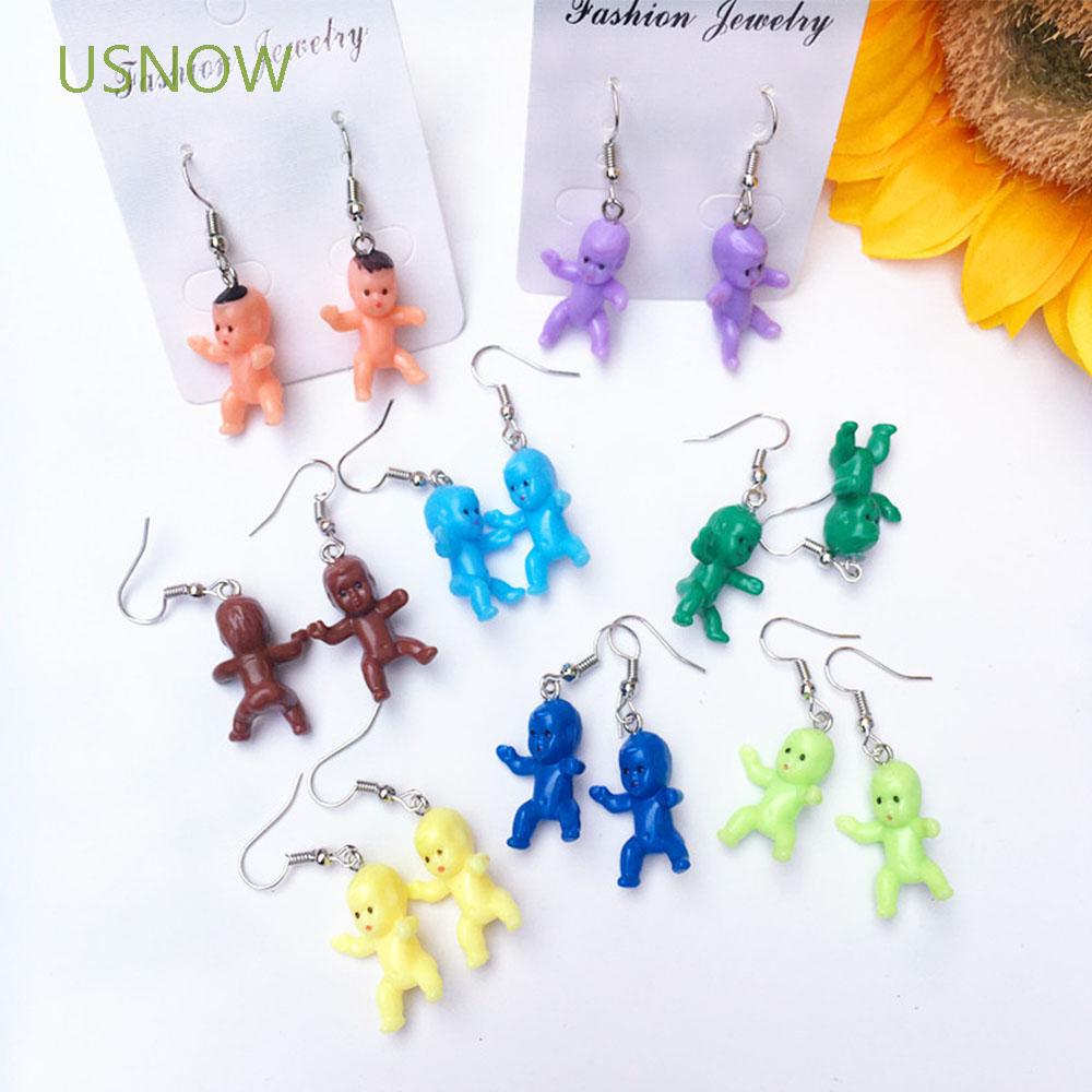 HANDMADE CREATIVE Hoa Tai Dáng Dài Hình Bông Hoa Nhiều Màu Sắc Thời Trang