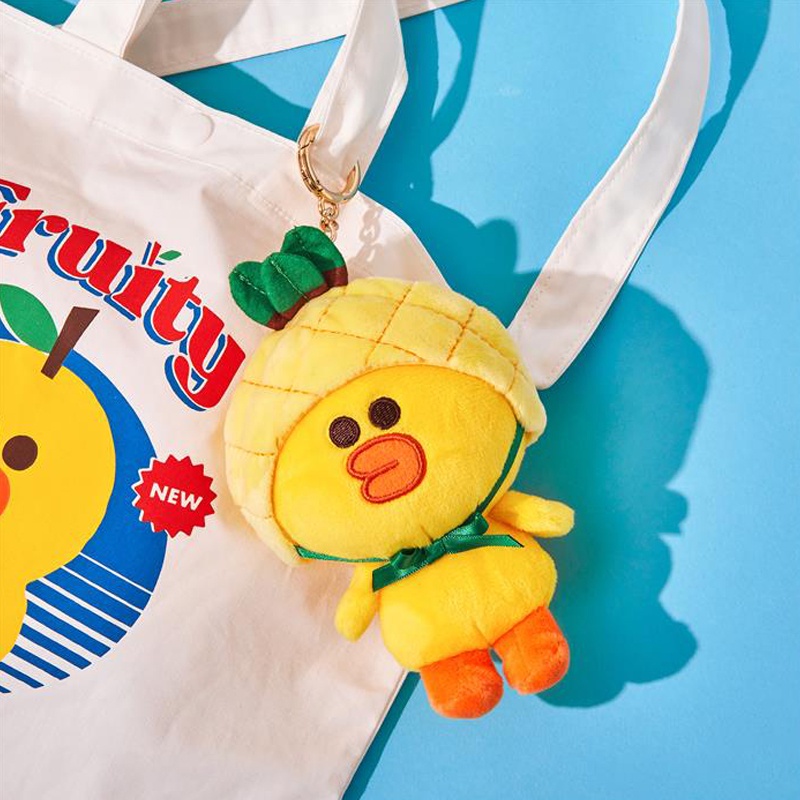 Line Friends Búp Bê Đồ Chơi Hình Gấu Nâu Và Trái Cây Đáng Yêu