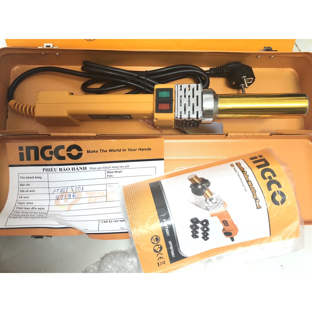 Máy hàn ống nhựa 800W Ingco PTWT8001