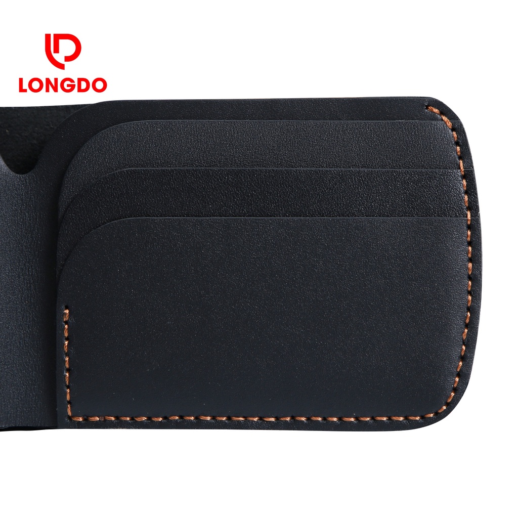 Ví mini nam - Cam kết 100% da bò thật - Bảo hành 5 năm - Thương hiệu uy tín Longdo Leather - B04