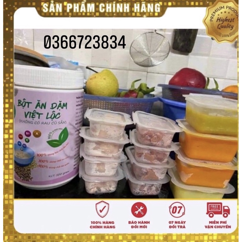 Bột ăn dặm Việt Lộc🌽free ship 🌽date mới nhất