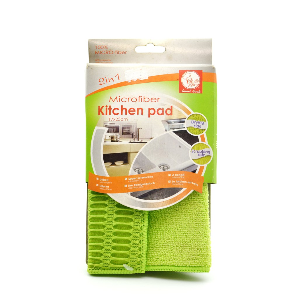 Khăn lau đa năng  Khăn lau từ hãng Microfiber Kitchen Pad cao cấp - kích thước 17 x 32, nội địa Đức, GGEU