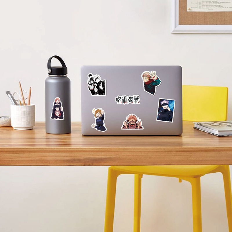 Set 55 Miếng Dán Lưng Ván Trượt Laptop Ghi Ta Hành Lý Hình Anime Nhật Bản