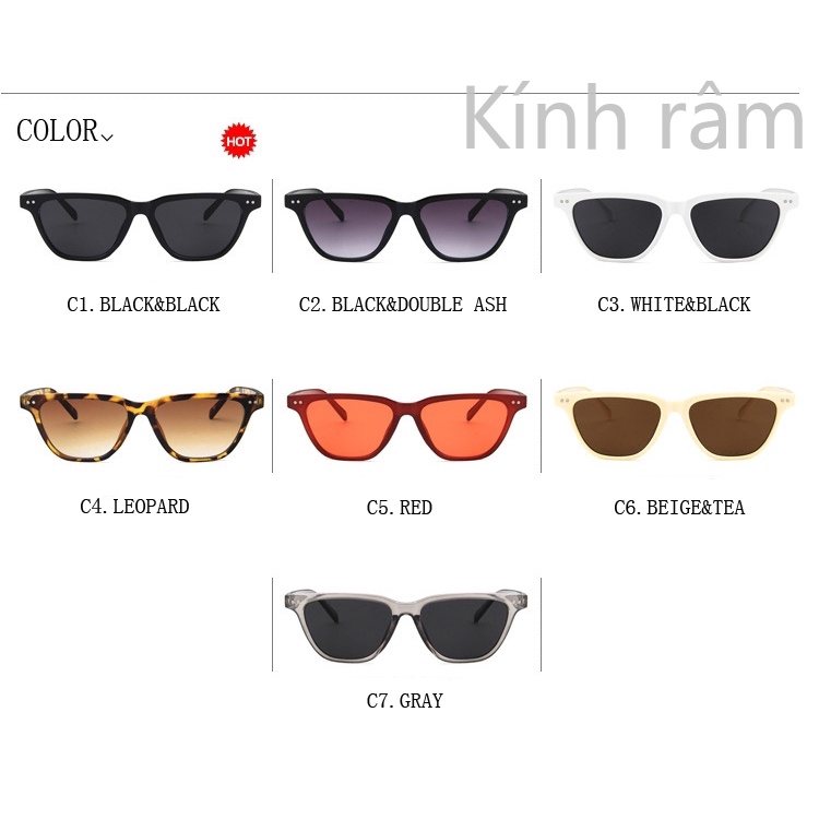 Kính mát thời trang chống tia UV400 phong cách cổ điển