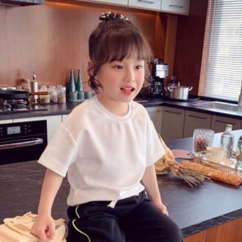 Áo thun phông dáng ngắn cho bé xuất dư size trẻ em 3, 4, 5, 6, 7, 8 tuổi chất cotton mềm mát