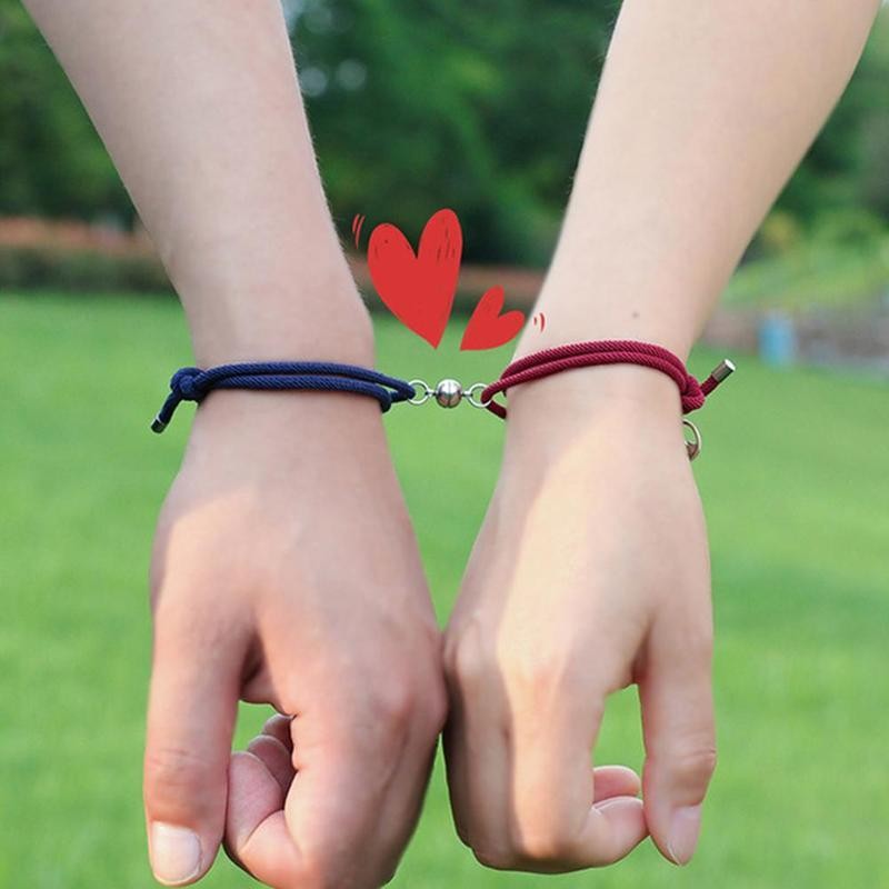 Cặp vòng tay nam châm bện