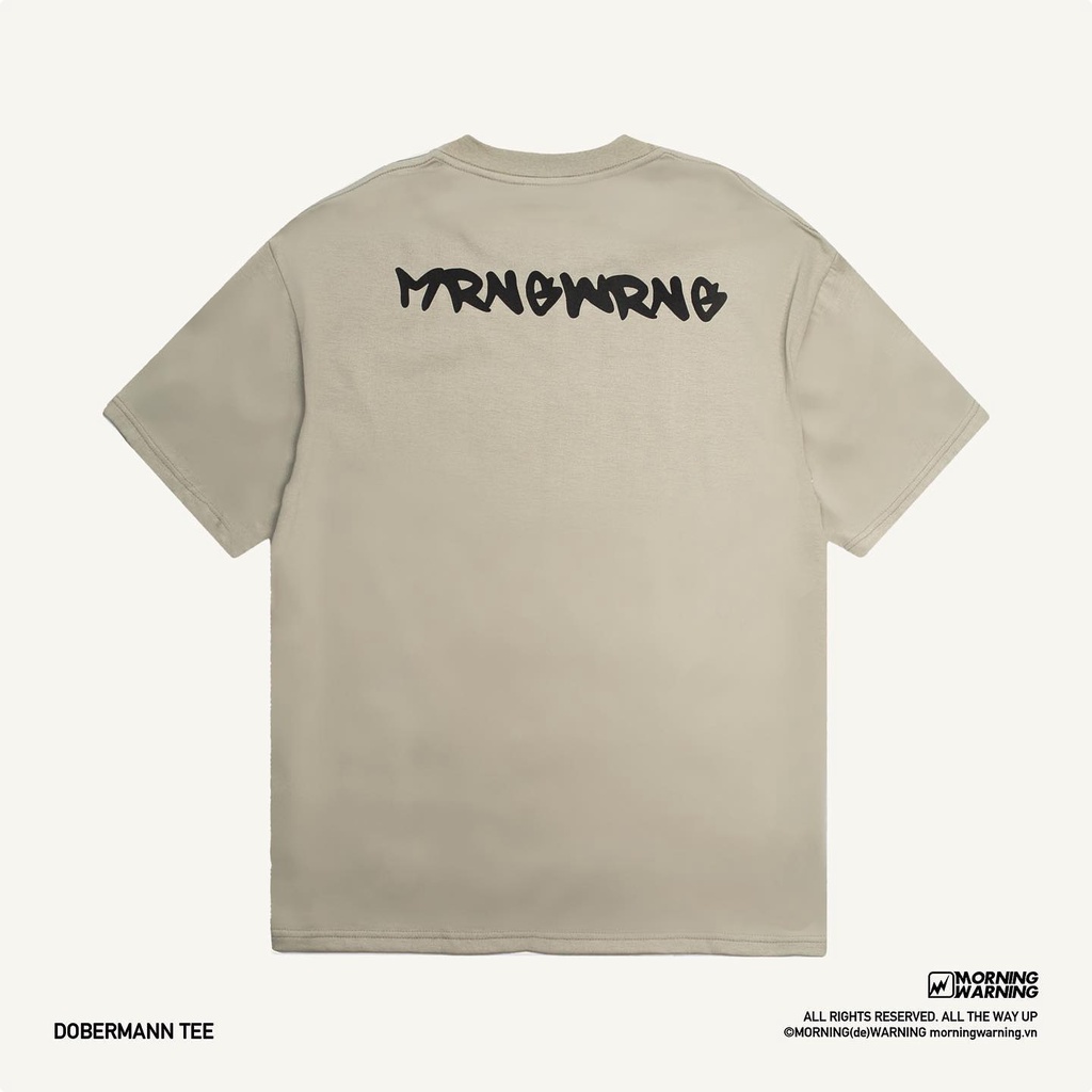 Áo thun Morning Warning Dobermann - Áo Thun Unisex Form Rộng Tay Lỡ Oversize Local Brand