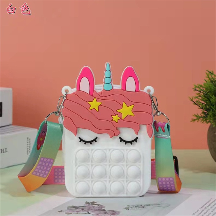 Túi sách đeo chéo Pop it ngựa pony cho bé