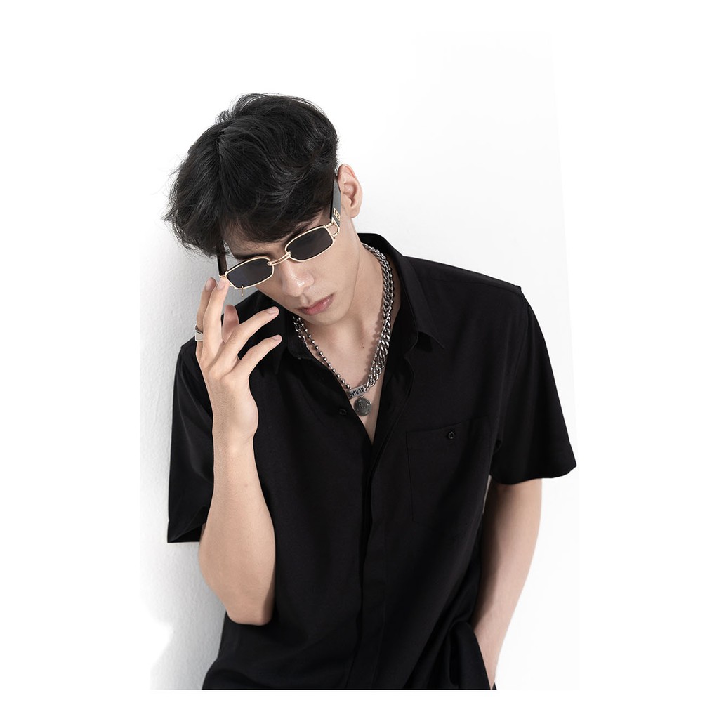 Áo Sơ Mi Nam Tay Ngắn Trơn Thời Trang Đơn Giản Y2010 M5 19959 |YaMe|