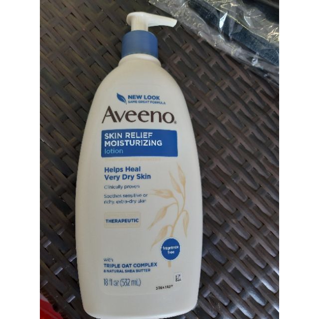 Hsd:11.2024.KEM DƯỠNG THỂ DA KHÔ NGỨA KHÔNG MÙI AVEENO - Active Naturals Skin Relief Moisturizing Lotion 532ml l.Mẫu mới